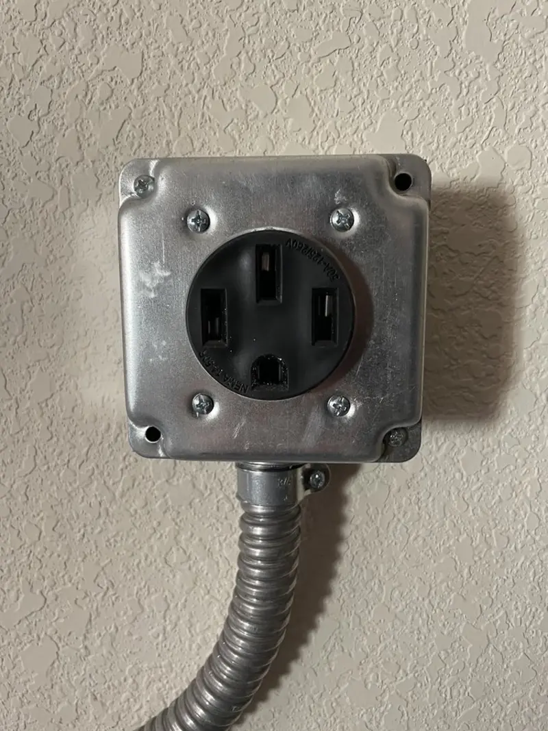 NEMA 14-50 outlet installed for Smart Home Electrical in Brownwood